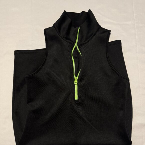 (S) WILD FABLE Sleeveless Black Form Fitting Mock Turtleneck Mini Dress - Picture 3 of 10